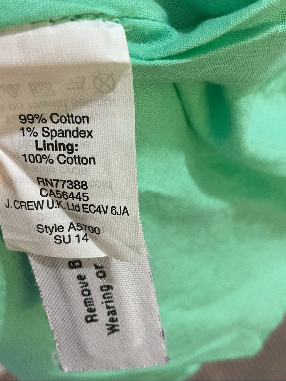 J. Crew green Floral Fit-and-Flare Dress lined pockets size 4 summer zip up - Picture 7 of 8